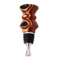 Topchef Ebony Eye Flat Top Stainless Steel Wine Bottle Stopper TO392982